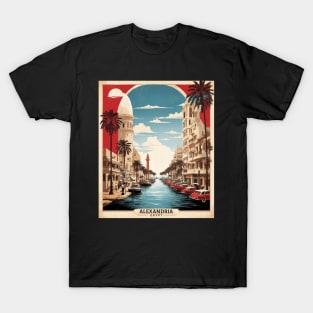 Alexandria Egypt Vintage Poster Tourism T-Shirt